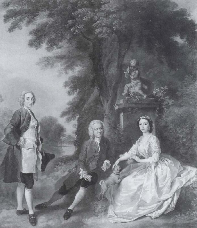 Thomas Gainsborough Jonathan Tyers with his daughter and son-in-law,Elizabeth and John Wood